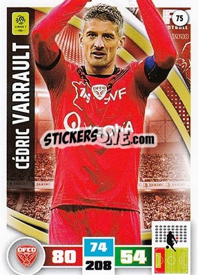Sticker Cédric Varrault - Foot 2016-2017. Adrenalyn Xl - Panini