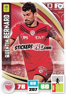 Sticker Quentin Bernard - Foot 2016-2017. Adrenalyn Xl - Panini