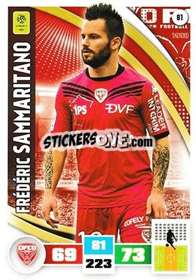 Sticker Frédéric Sammaritano - Foot 2016-2017. Adrenalyn Xl - Panini
