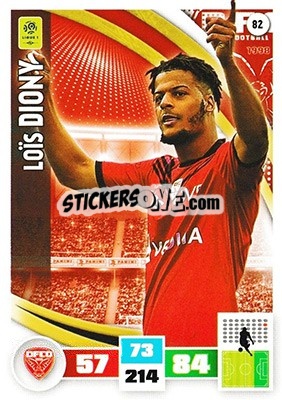 Sticker Loïs Diony - Foot 2016-2017. Adrenalyn Xl - Panini