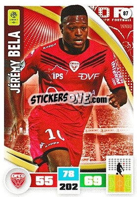 Sticker Jérémie Bela - Foot 2016-2017. Adrenalyn Xl n. 87 - Panini