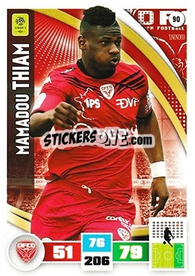 Sticker Mamadou Thiam - Foot 2016-2017. Adrenalyn Xl n. 90 - Panini