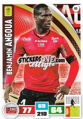 Sticker Benjamin Angoua - Foot 2016-2017. Adrenalyn Xl n. 95 - Panini