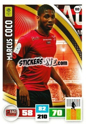Sticker Marcus Coco - Foot 2016-2017. Adrenalyn Xl n. 100 - Panini