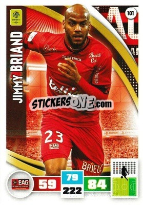 Sticker Jimmy Briand - Foot 2016-2017. Adrenalyn Xl n. 101 - Panini