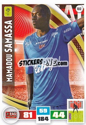 Sticker Mamadou Samassa - Foot 2016-2017. Adrenalyn Xl - Panini
