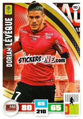 Sticker Dorian Lévêque - Foot 2016-2017. Adrenalyn Xl n. 103 - Panini