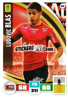 Sticker Ludovic Blas - Foot 2016-2017. Adrenalyn Xl n. 104 - Panini