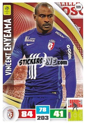 Figurina Vincent Enyeama - Foot 2016-2017. Adrenalyn Xl - Panini