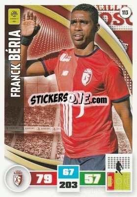 Sticker Franck Béria - Foot 2016-2017. Adrenalyn Xl - Panini