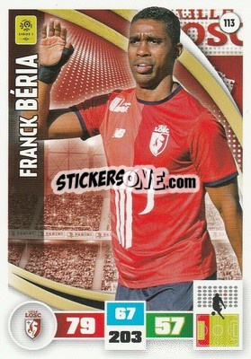 Sticker Franck Béria - Foot 2016-2017. Adrenalyn Xl n. 113 - Panini