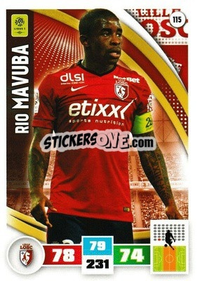 Figurina Rio Mavuba - Foot 2016-2017. Adrenalyn Xl n. 115 - Panini