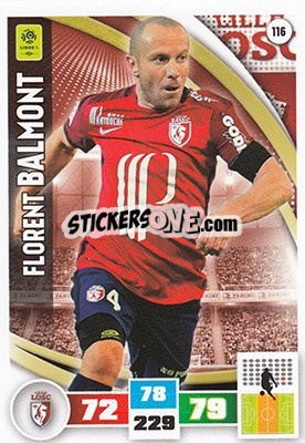 Sticker Florent Balmont - Foot 2016-2017. Adrenalyn Xl n. 116 - Panini
