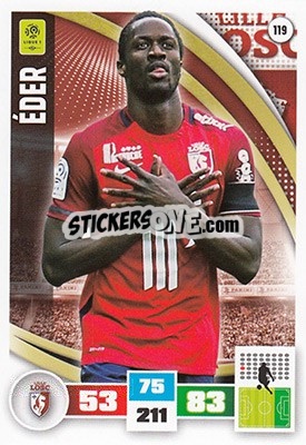 Sticker éder - Foot 2016-2017. Adrenalyn Xl n. 119 - Panini