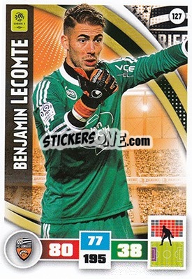 Sticker Benjamin Lecomte - Foot 2016-2017. Adrenalyn Xl n. 127 - Panini