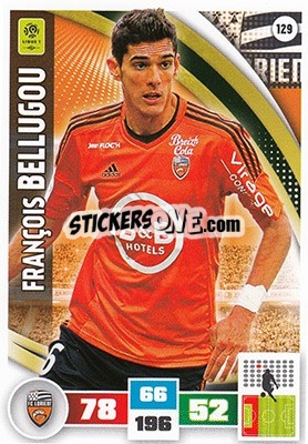 Cromo François Bellugou - Foot 2016-2017. Adrenalyn Xl - Panini