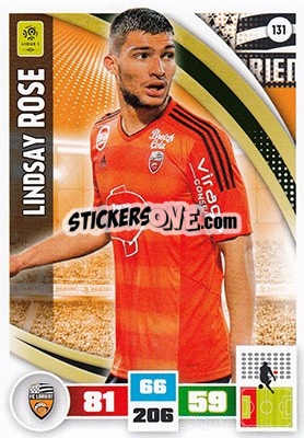 Sticker Lindsay Rose - Foot 2016-2017. Adrenalyn Xl n. 131 - Panini