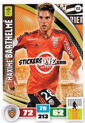 Cromo Maxime Barthelmé - Foot 2016-2017. Adrenalyn Xl n. 132 - Panini