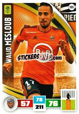 Sticker Walid Mesloub - Foot 2016-2017. Adrenalyn Xl n. 133 - Panini