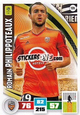 Sticker Romain Philippoteaux - Foot 2016-2017. Adrenalyn Xl - Panini