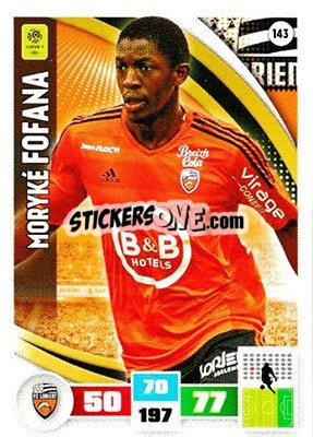 Sticker Moryké Fofana - Foot 2016-2017. Adrenalyn Xl n. 143 - Panini