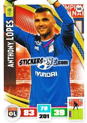Sticker Anthony Lopes - Foot 2016-2017. Adrenalyn Xl n. 145 - Panini