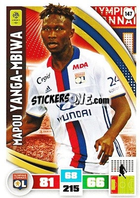 Sticker Mapou Yanga-Mbiwa - Foot 2016-2017. Adrenalyn Xl n. 147 - Panini