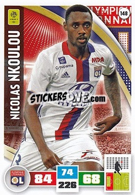 Sticker Nicolas Nkoulou - Foot 2016-2017. Adrenalyn Xl n. 148 - Panini