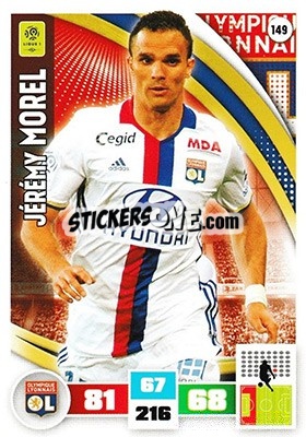 Sticker Jérémy Morel - Foot 2016-2017. Adrenalyn Xl n. 149 - Panini