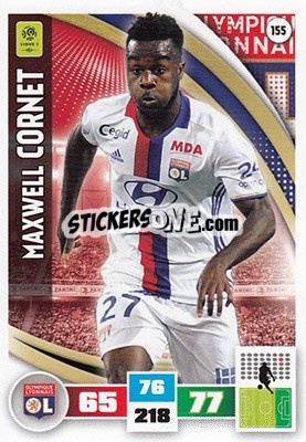 Sticker Maxwel Cornet - Foot 2016-2017. Adrenalyn Xl - Panini