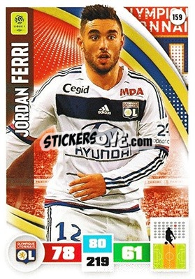 Figurina Jordan Ferri - Foot 2016-2017. Adrenalyn Xl - Panini