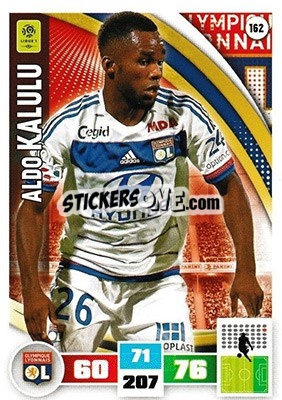 Sticker Aldo Kalulu - Foot 2016-2017. Adrenalyn Xl n. 162 - Panini