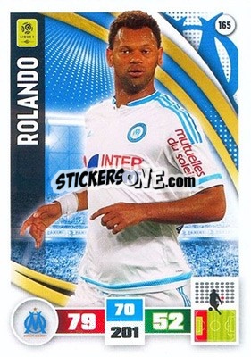 Figurina Rolando - Foot 2016-2017. Adrenalyn Xl n. 165 - Panini