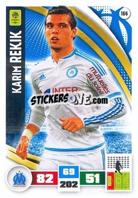 Sticker Karim Rekik - Foot 2016-2017. Adrenalyn Xl n. 166 - Panini