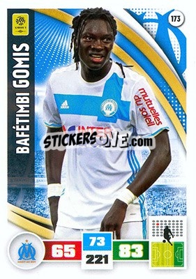 Sticker Bafétimbi Gomis - Foot 2016-2017. Adrenalyn Xl n. 173 - Panini