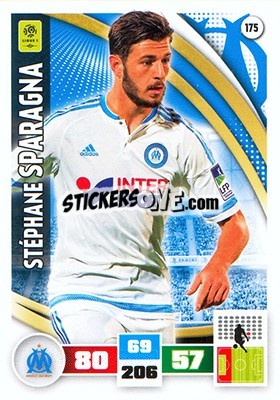 Cromo Stéphane Sparagna - Foot 2016-2017. Adrenalyn Xl n. 175 - Panini