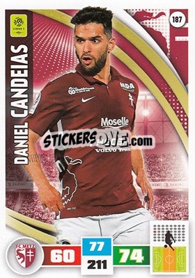 Sticker Daniel Candeias - Foot 2016-2017. Adrenalyn Xl n. 187 - Panini