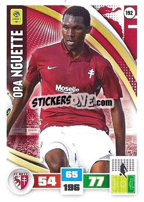 Sticker Opa Nguette - Foot 2016-2017. Adrenalyn Xl n. 192 - Panini
