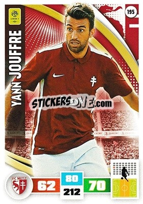 Sticker Yann Jouffre - Foot 2016-2017. Adrenalyn Xl n. 195 - Panini