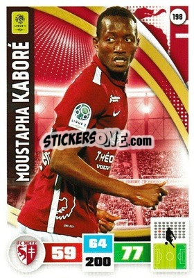 Cromo Moustapha Kaboré - Foot 2016-2017. Adrenalyn Xl - Panini