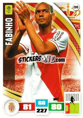 Sticker Fabinho - Foot 2016-2017. Adrenalyn Xl n. 200 - Panini
