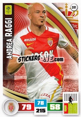 Sticker Andrea Raggi - Foot 2016-2017. Adrenalyn Xl n. 201 - Panini