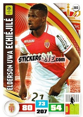 Cromo Elderson Uwa Echiéjilé - Foot 2016-2017. Adrenalyn Xl - Panini