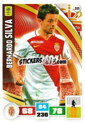 Sticker Bernardo Silva - Foot 2016-2017. Adrenalyn Xl - Panini