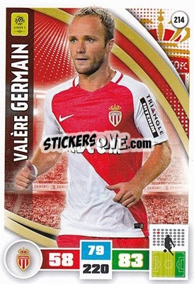 Sticker Valère Germain - Foot 2016-2017. Adrenalyn Xl - Panini