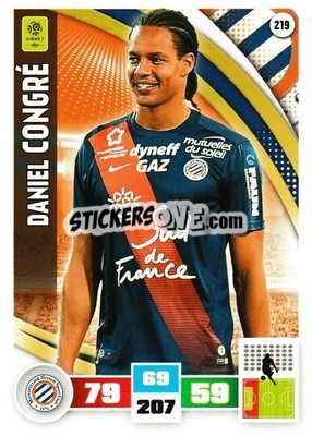 Sticker Daniel Congré - Foot 2016-2017. Adrenalyn Xl n. 219 - Panini