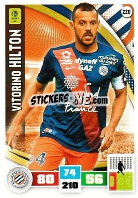 Sticker Vitorino Hilton - Foot 2016-2017. Adrenalyn Xl - Panini