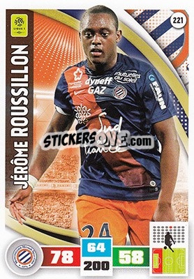 Sticker Jérôme Roussillon - Foot 2016-2017. Adrenalyn Xl n. 221 - Panini