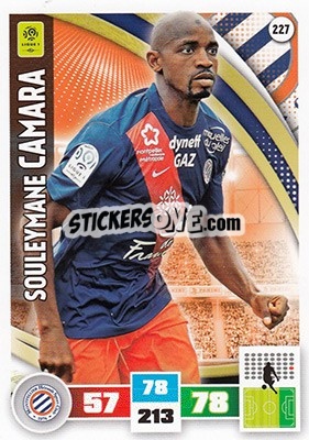 Sticker Souleymane Camara - Foot 2016-2017. Adrenalyn Xl - Panini