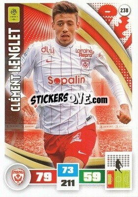 Sticker Clément Lenglet - Foot 2016-2017. Adrenalyn Xl n. 238 - Panini